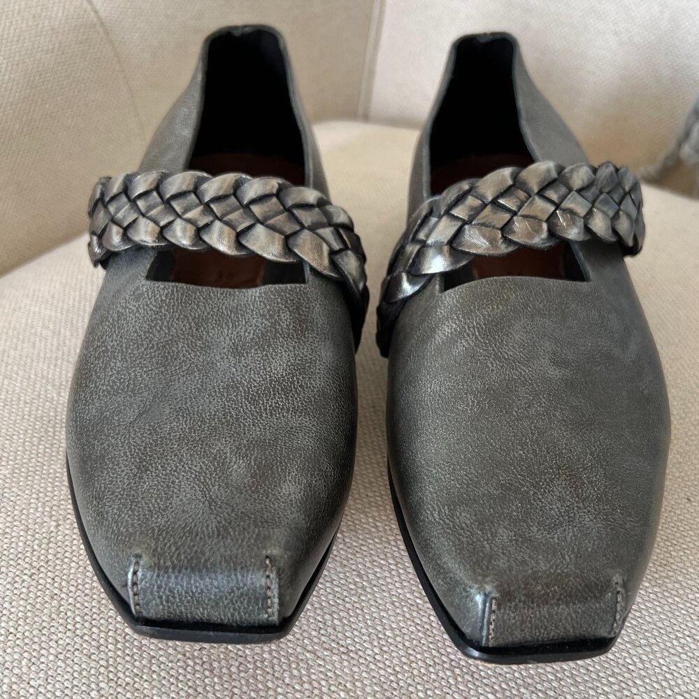 CYDWOQ Handmade in USA Size 39 Gray/Silvertone